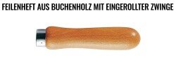 DICK Feilengriff Holz 140mm