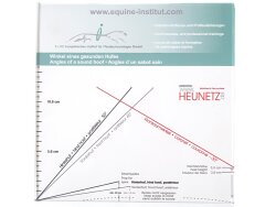 CG HEUNETZE Hufschablone aus bruchfestem transparentem...