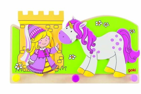 Coat rack, Little Princess with unicorn