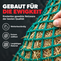 CG Heunetz Größe L MW45 mm 1,50 m x 1,00 m - für ca. 16 kg Heu - Set - CG HEUNETZ