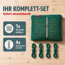 CG Heunetz Größe L MW45 mm 1,50 m x 1,00 m - für ca. 16 kg Heu - Set - CG HEUNETZ