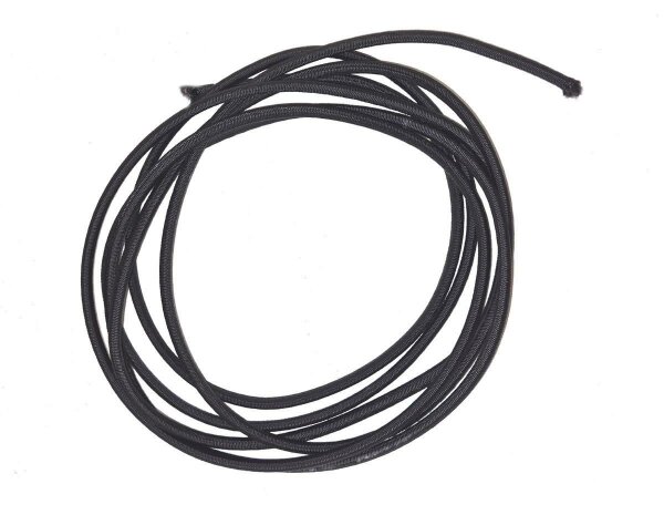 Rubber - Elasticated net rope - black 5 mm - ppm - per metre