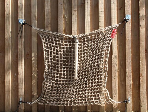 CG Heunetz S 1m x 0,9m MW45mm für ca.9kg inklusive Schnur und Aufhaltestab beige - CG HEUNETZE