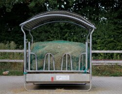 Customised hay net in sheet form, mesh size 30 mm