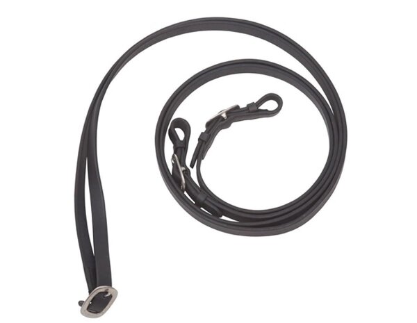Rênes BAREFOOT en cuir de vachette nubuck noir ou marron-noir