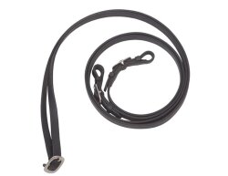 Rênes BAREFOOT en cuir de vachette nubuck noir ou marron-noir