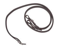 Rênes BAREFOOT en cuir de vachette nubuck noir ou marron-noir