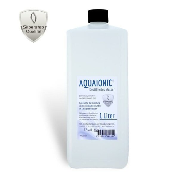MEDIONIC Medizinisch Destilliertes Wasser Aqua dest 1 Liter