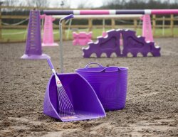 RED GORILLA Big Tidee Bollensammler purple with metal rake