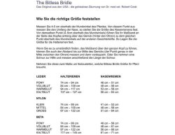 Bitless Bridle Beta - Das Original von Dr. R. Cook