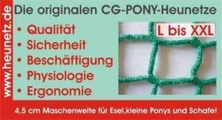 Heunetz engmaschig L mit 4,5 cm Maschenweite (1 m x 1,50...