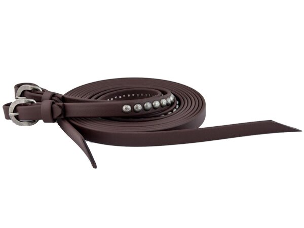 BITLESS BRIDLE Zügel Beta Deluxe Western braun
