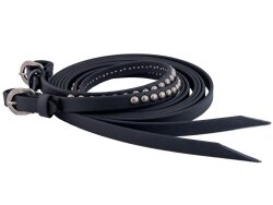 BITLESS BRIDLE Rênes Beta Deluxe western noir