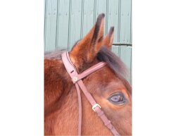 STARBRIDLE headband Shaped for headgear in 2 colors wider underlaid