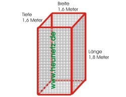 CG Rundballen - Netz H1,80m x 1,60m x 1,60 m MW45mm inkl. Schnur beige/hanffarben - CG HEUNETZE