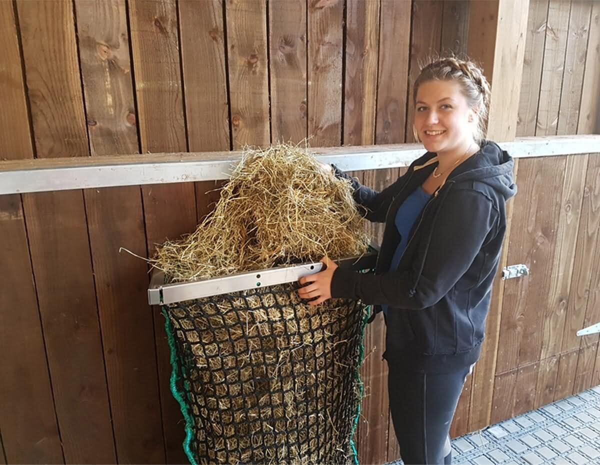 Heunetz 2,5x2,5 M Mit 100 Mm Maschen – Robustes PP-Gewebe Für Pferde & Futterraufen
