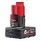 MILWAUKEE Akku 12 Volt 6 Ah REDLITHIUM für M12-Tools