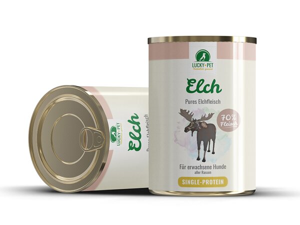 LUCKY-PET Luckys Pures Elchfleisch 800g