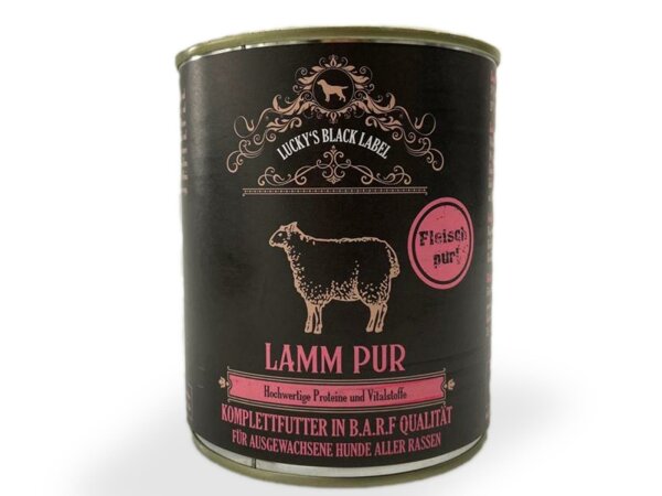 LUCKY-PET Luckys Black Label Lamm pur 800g