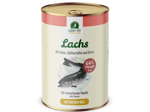 LUCKY-PET Luckys Lachs mit Huhn Süßkartoffel und Birne 800g