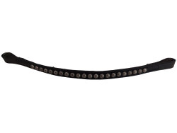 Browband with Antique Rivets Black Remaining Stock