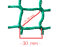 CG HEUNETZE 3,20m x 2,25m x hauteur 1,75m 30mm MW Filet à balles en caisson vert pièce unique