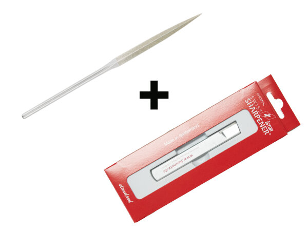 Kombi-Set für scharfe Hufmesser - Swiss Sharpener und Handyfeile