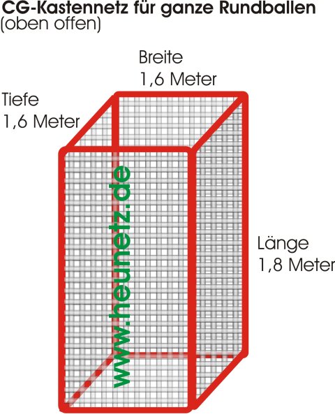 Kastennetz 0,35 m x 0,40 m x Höhe 0,90 m - MW45mm