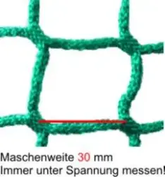 CG Heunetz M schmal 1m x 0,75m für 6 kg Heu MW 30mm inkl. Schnur und Aufhaltestab - CG HEUNETZE