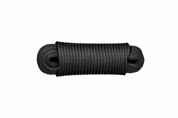 CG HEUNETZE 200 m Schnur Geolon Tauwerk 5mm dick - schwarz