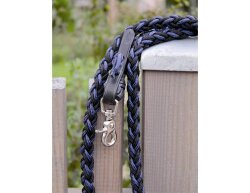 BAREFOOT Amber Zügel western mit abnehmbaren Snaps schwarz-blau
